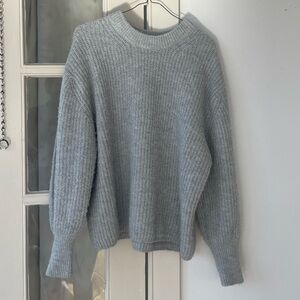 gray sweater